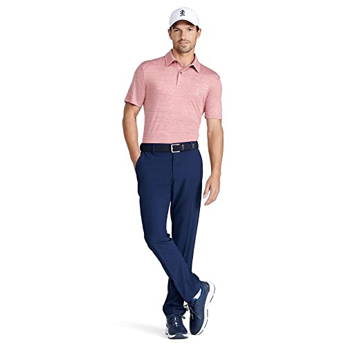 Izod Men's Golf Title Holder Short Sleeve Polo Saltwater Red X-Large #TOP2