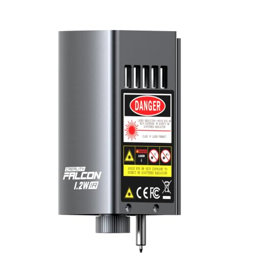 Image of Creality Falcon A1C 1.2W IR Laser Module, Infrared Laser Engraving Module for Metal & Plastic, Swap Lasers in Seconds Without Tools, Ideal for Personalized Engraving on Jewelry, Stainless Steel etc