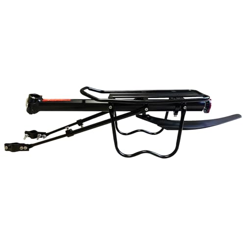 Ydcoom Rear Bike Rack 110 Lbs Bicycle Cargo Rack With Fender, Reflective Logo And Cargo Net, Universal Adjustable Bike Rear Rack Easy To Install Quick Release Black thumb #4