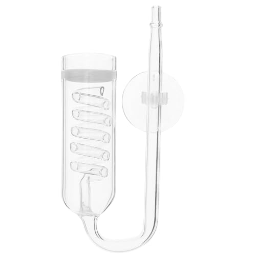 INOOMP ガラス製ディフューザー 水草水槽用バブル拡散器 吸盤付 耐久 小型水槽有機物育成補助