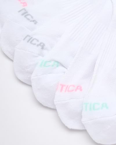Image of Nautica Womens Quarter Socks Cushioned Moisture Wicking Socks, 12 Pack | Stretch Performance Dri-Motion Fabric, Cushioned with Arch Support, Breathable Mesh Panels, Quarter Cut, Shoe Size 4-10