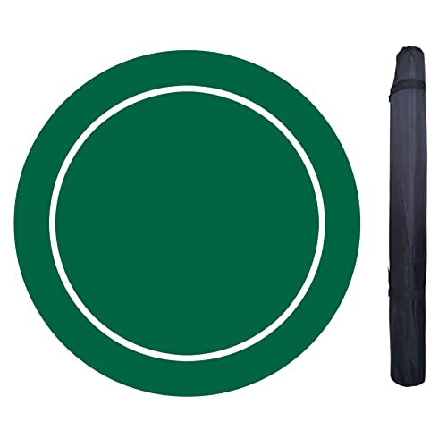 JARIGEOE Poker Mat, Non Slip 47 Inch Rubber Foam Poker Table Mat and Card Game Layout, Suitable for Texas Hold'em, Black Jack, Poker Games,47