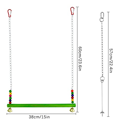 Yotako 3 Stks Kip Groenten Spies Fruit Voedsel Houder, Kicthen Swing voor Kippen, Huisdier Kip Groente Opknoping Feeder… - Afbeelding 6