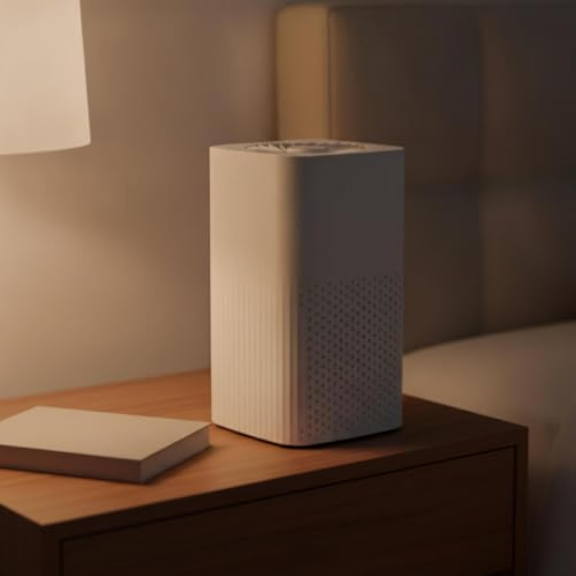 USB-Powered Ionized Air Purifier with Strainer for Office Desk, Green