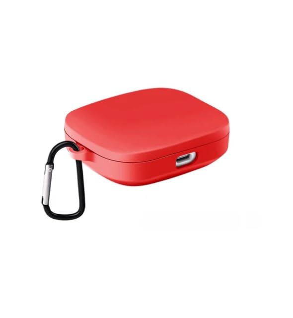 Colorcase Front & Back Full Protection Silicon Case Cover for Redmi Buds 6 – (Red) (Earbuds Not Included)