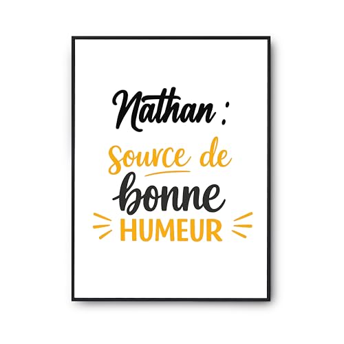 Affiche Nathan impression en France deco murale de qualite superieure