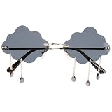 VILLCASE 1 Paar Kreative Damen Sonnenbrillen im Wolken Design Leichte Partybrille mit Weichen...