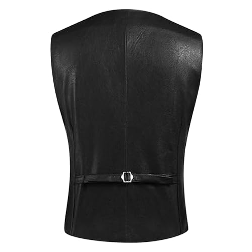 Chaleco de cuero para hombre ideal para citas y salidas casuales urbanas 4