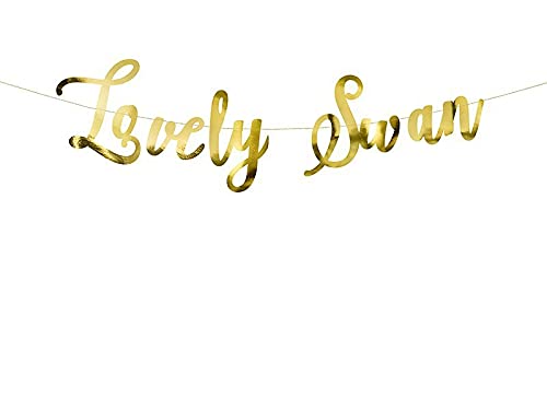 PartyDeco Lovely Swan Banner
