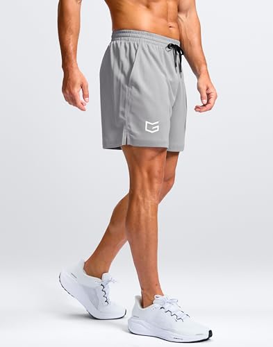 Image of G Gradual Men's Athletic Workout Shorts with Pockets 5 inch /7 inch /9 inch Lightweight Quick Dry Gym Basketball Running Shorts for Men