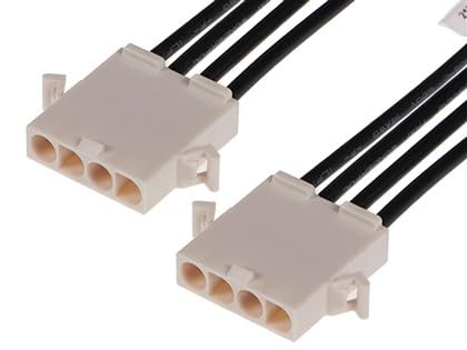 Molex/Waldom, 216292-1041, Cable Assembly AC Power 0.15m Wire to Board to Wire to Board 4 to 4 POS M-MCrimp-Crimp 14AWG (29 Item/s)