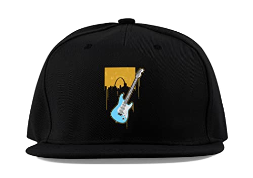 Casquette de baseball guitare électrique en coton premium avec finitions soignées