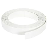 QUARKZMAN Kantenumleimer Eiche PVC Kantenband Selbstklebend, 28mm x 5m Vorgeleimtes Holzfunierkantenband zum Aufbügeln für Reparatur Schränken Restaurierung Möbeln, Warm Weiß
