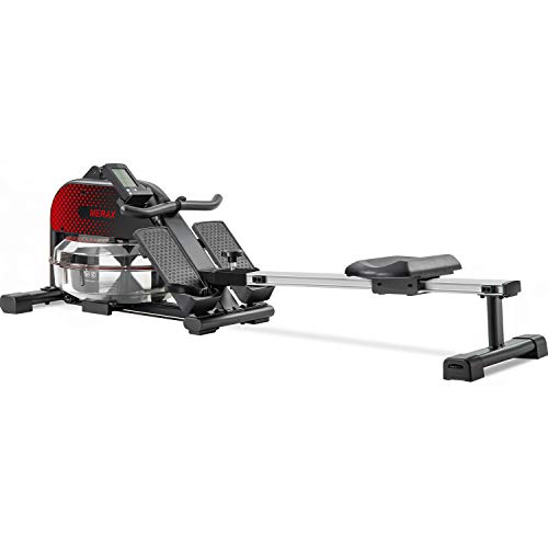 Merax Water Rower Foldable Rowing Machine 400 LBS Home Gym Cardio Fitness Equipment Water Resistance
