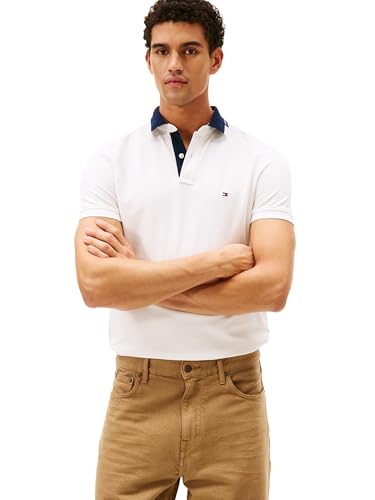 Polo Tommy Hilfiger para Hombre de Manga Corta, Ajuste Regular con Detalle en Cuello Gráfico miniatura 1