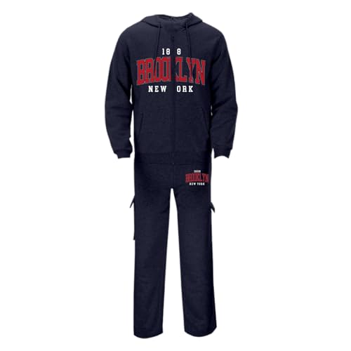 American City Zip Up Hoodie and Sweatpants Set Mens Sweatsuits Outfits 2 Piece Track Suits Jogging Suits2