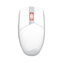ASUS ROG Strix Impact III Wireless Mouse senza Fili, Sensore a 36000 DPI, Bluetooth 5.1 e ROG SpeedNova 2,4GHz, Fino a 618 Ore di Batteria, Ricevitore ROG Omni, Compatibile con Windows 10 e 11, Bianco