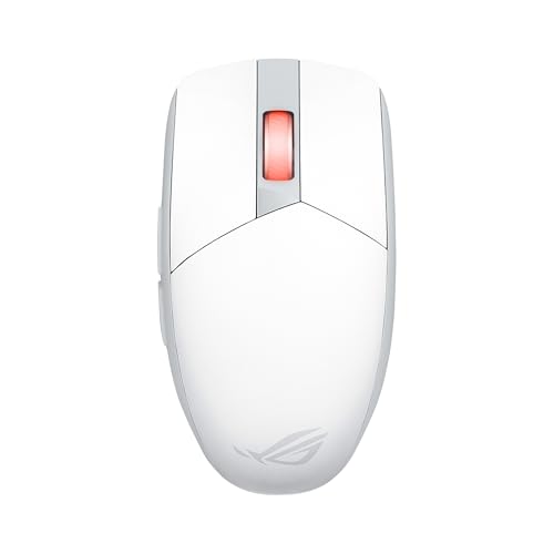 ASUS ROG Strix Impact III Wireless White - Souris Gaming ambidextre sans-Fil légère de 57g, Capteur Optique AimPoint à 36000 DPI, Connectivité Trimode,...