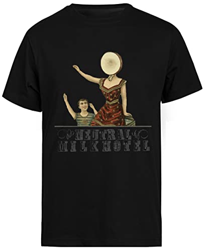 Photo de Neutral Milk Hotel - in The Aeroplane Over The Sea T-Shirt Noir À Manches Courtes pour Hommes