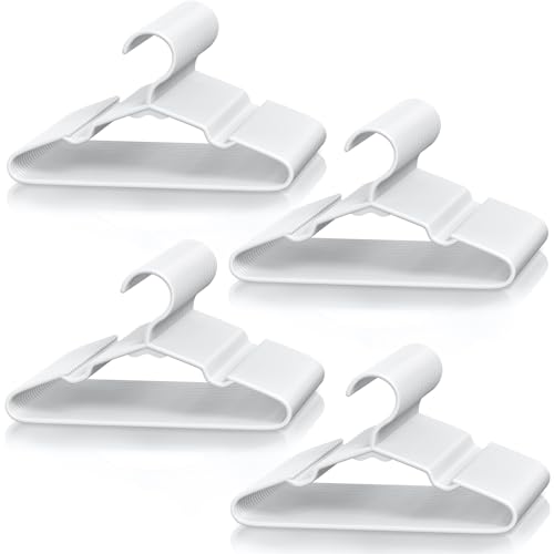 Image of VTRIN Baby Hangers 100 Pack Large Capacity Hard Plastic Kids Hangers Suitable for All Clothes of Infant and Toddler, Such as Short, Shirts and Thick Coats, for Kids Clothes