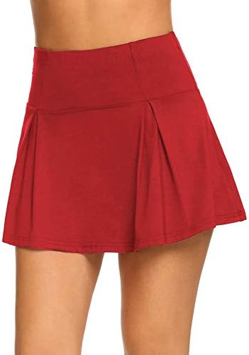 Women's Athletic Skorts Lightweight Pleated Active Skirts with Shorts Running Tennis Golf Workout Sports