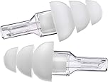 Etymotic ER20-CCC-C High Fidelity Reusable Earplugs [Clamshell Box] Ultra-Comfortable Hearing Protection for Concerts, Festivals, Sports Events, -20dB even volume reduction, White Tip Large SIze