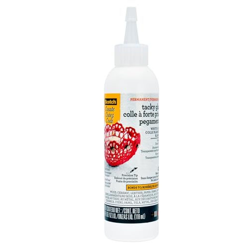 Scotch Tacky Glue, 4 fl oz, Acid Free and Photo Safe (021-ESF)