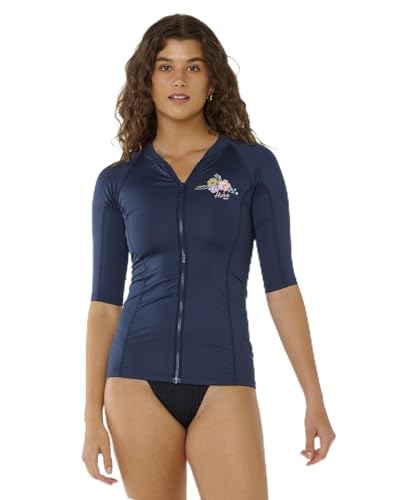 Rip Curl Women's Aloha Short Sleeve Zip-up Rashguard