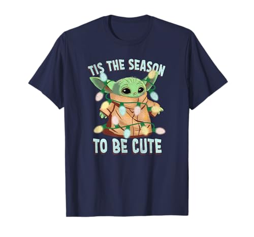 T-shirt Grogu The Mandalorian imprimé graphique festif durable