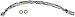 Dorman H621278 Front Passenger Side Brake Hydraulic Hose Compatible with Select Chrysler/Plymouth Models