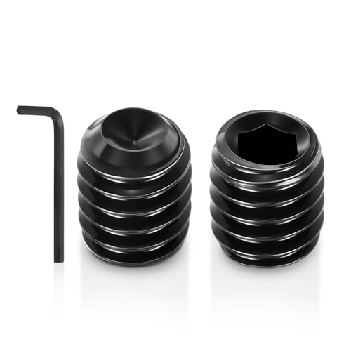 Kozelo 25Pcs Cup Point Socket Set Screws-#10-24x1/4 Carbon Steel