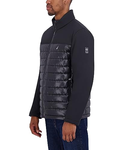 Image of Nautica Men's Lightweight Softshell Jacket - Bonded Fleece Lining, Regular, Big & Tall Sizes