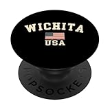 Photo Gallery vintage wichita usa bandiera americana kansas cool souvenir retro popsockets popgrip adesivo Photo Gallery vintage wichita usa bandiera americana kansas cool souvenir retro popsockets popgrip adesivo