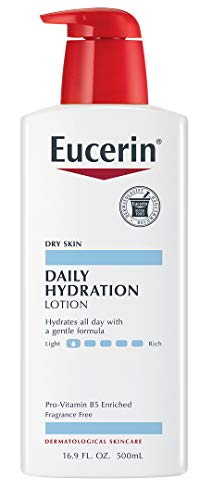 Eucerin Loción hidratante diaria – Loción corporal ligera para piel seca – 16,9 onzas