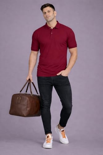 Image of Men Regular fit Polo Neck T Shirt||Casual Wear ||Half Sleeve Tshirt for Men