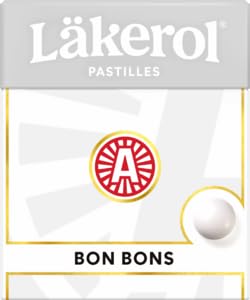 Läkerol Lemon Pastilles – Sugar-Free Swedish Candy – Refreshing Lemon Flavor – 24-Pack (24 x 25g)