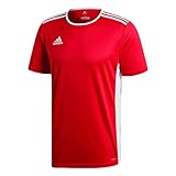 Collier contrastante adidas Homme Entrada 18 Jsy - T shirt, Maroon/White, L EU