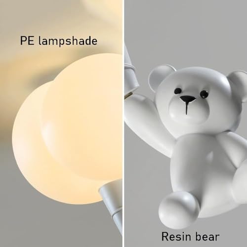 Plafonnier moderne intensité variable 66W abat-jour PE blanc - 5
