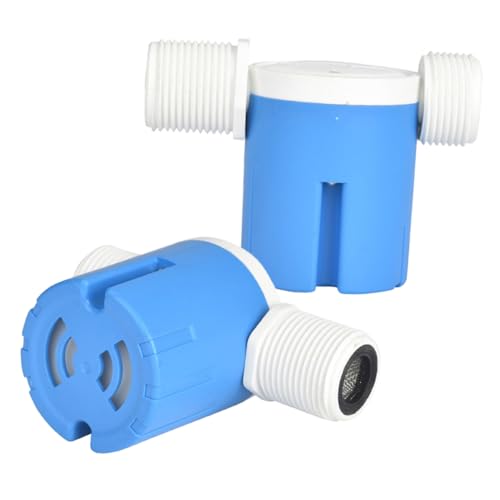 Mikikit 2pcs Automatic Float Valve: Water Level Control Ball Valve Prevents Overflow Easy Installation For Water Tank Fish Pool And More