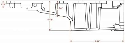SS11008 LS High Tuck Retro-fit Oil Pan w/Oil Return Bosses - Natural Cast