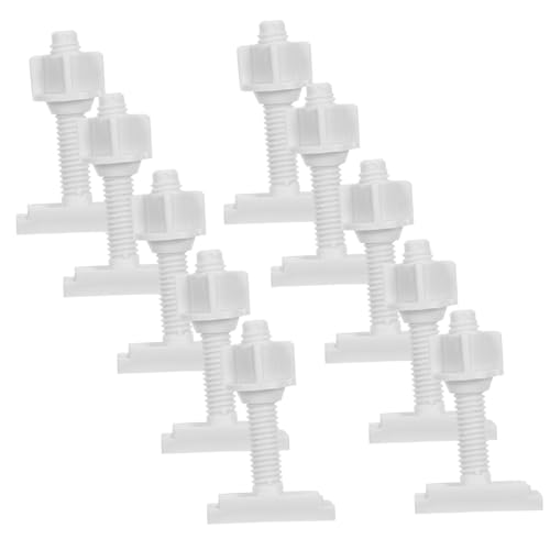 Cabilock 10 セットトイレボルト 小型ファスナーボルト 耐久性トイレ蓋固定ネジ