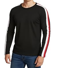 Black - Long Sleeves Vertical 2 Stripes Shirt