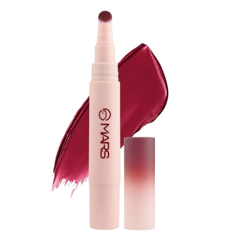 Image of MARS Lip Fuzz Blurring Lip Cream with Cushion Tip Applicator | Paraben-Free | Air-Soft Matte Lipstick | Blurred Finish | One Swipe High Color Payoff | 3 ml (06-DUST PLAY)