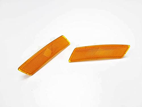 Ormaxa Pair Amber Front Bumper Side Reflector for VW Beetle 2012-2019 / VW Tiguan 2018-2021
