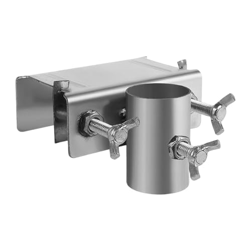 Soporte para sombrilla de terraza, soporte de sujeción ajustable para sombrillas, balcón, terraza, jardín, piscina, camping