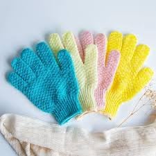 Bath Gloves for Kids, Pack of 2 scrub the body with small pore for boys & kids-image-0