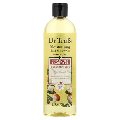 Dr Teal's Moisturizing Bath & Body Oil with Shea Butter & Almond Oil 8.8 fl oz
