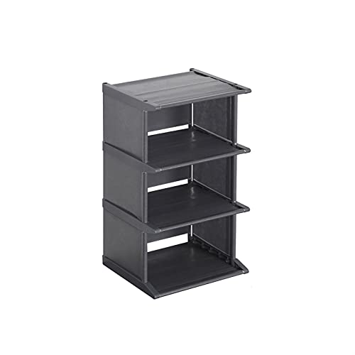 Armoire de couloir anti-poussière grand meuble chaussures rotin