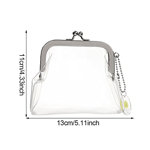 Lipstick Bag Simple Storage Transparent Coin Purse Travel Clutch Purse Women's(transparent)3