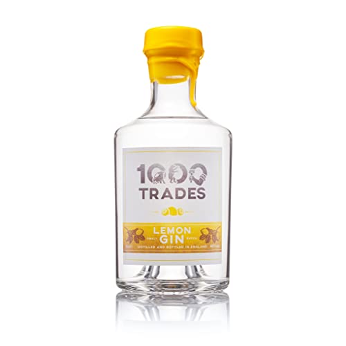 1000 Trades Lemon Gin 40% (70cl) - lemony fresh zesty gin